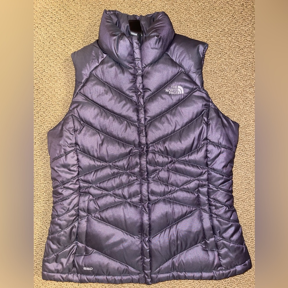 North Face Purple Puff Vest